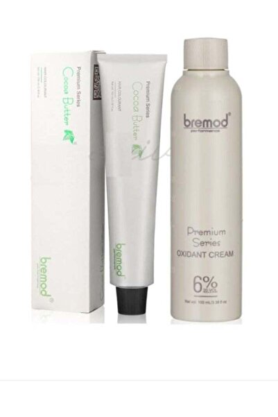 BREMOD صبغة شعر بريموند بريميوم سيريز بلون شاي الحليب الرمادي 8.17