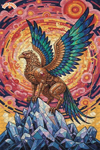 Esranın Dünyası Mechanical Phoenix Crystal at the Top of the Mountain Oil Pai...