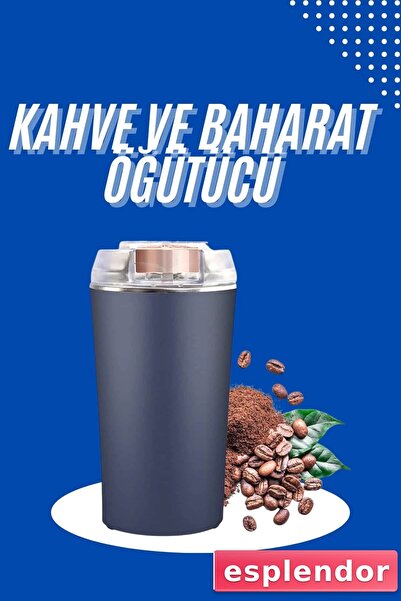 esplendor New Generation Coffee and Spice Grinder Stainless Steel Coffee Grinder