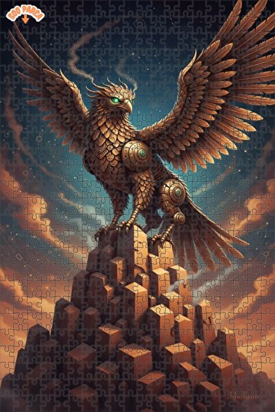 Esranın Dünyası Mystical Mechanical Eagle Art 500 Pieces 50X30