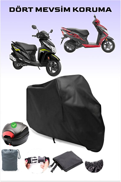 Breen غطاء محرك هوندا ديو الخلفي الأسود المتوافق مع حقيبة مواسم