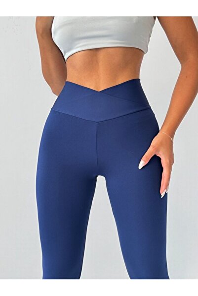 FORMO Women's Extra High Cross Belt Waist Scuba Fabric Stretchy Sports Casual...