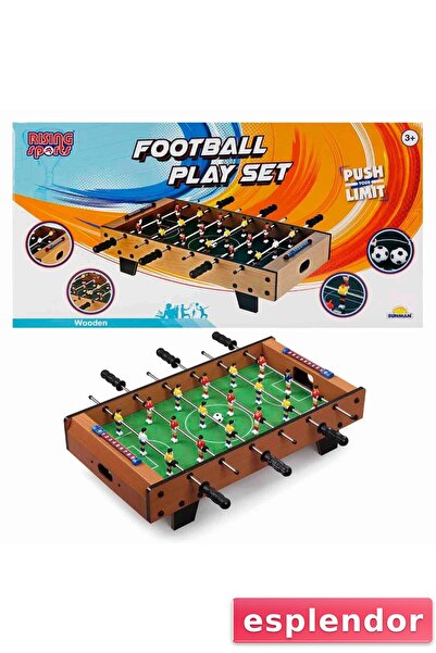 esplendor لعبة كرة قدم خشبية لسطح المكتب مقاس 70x37 سم