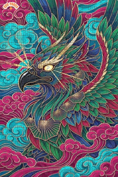 Esranın Dünyası Fantastic Winged Creature Oil Painting Lookalike Double-Layer...