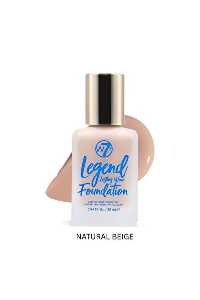 w7 Legend Foundation Natural Beige: High-Coverage Matte Finish for a Flawless...