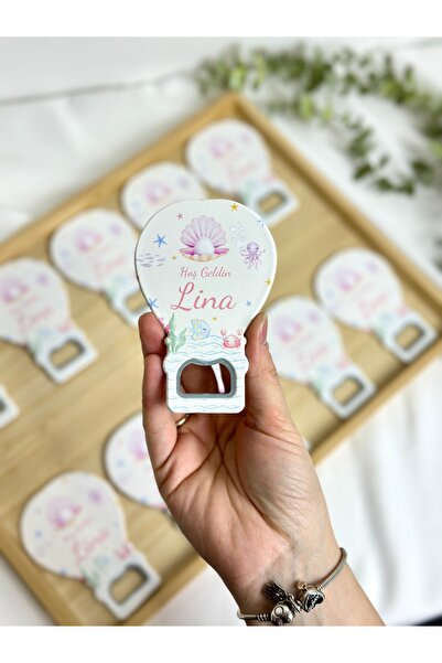 RenkliiiAtölye Okyanus Temalı Balon Açacak Magnet 10 Adet , Jelatin Hediye