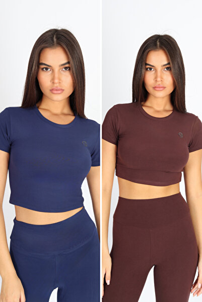 soft&basic Women's 2-Piece Organic Fabric Crew Neck Fitted Slim Fit Tank Top ...