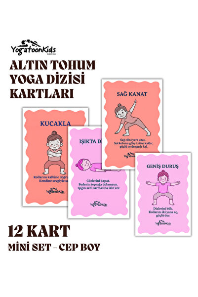 Yogatoon Kids World Cep Boy 12'li Çocuk Yogası Eğitim Kartları – Altın Tohum ...