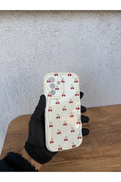 Store Samsung A26 Kiraz Desenli Pastel Kılıf