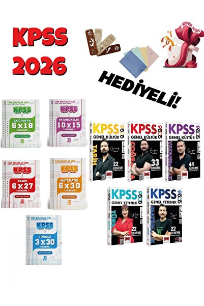 Bigelio Yayıncılık Yargı Yayınları 2026 KPSS GK-GY Tüm Dersler Tamamı Çözümlü...