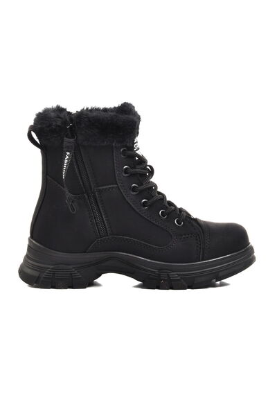 Aspor Black Emerald Fleece Lined Girls' Boots