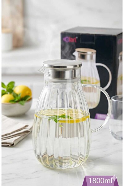 Funny Life Premium Borosilikat Cam Sürahi - 1800 ml