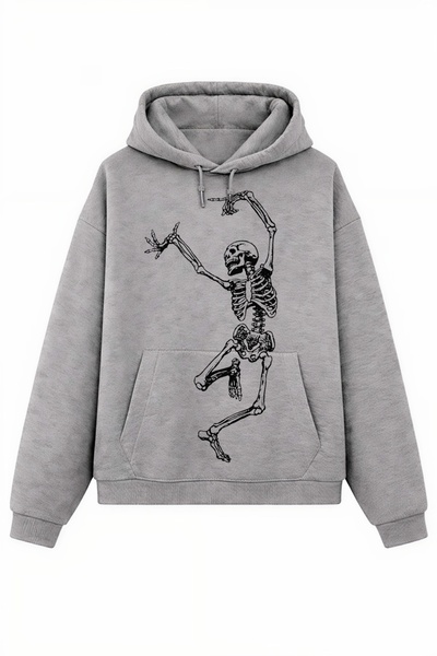Rabona Fashion Φούτερ/Ζακέτα με στάμπα Rock Skeleton (Προαιρετικό)