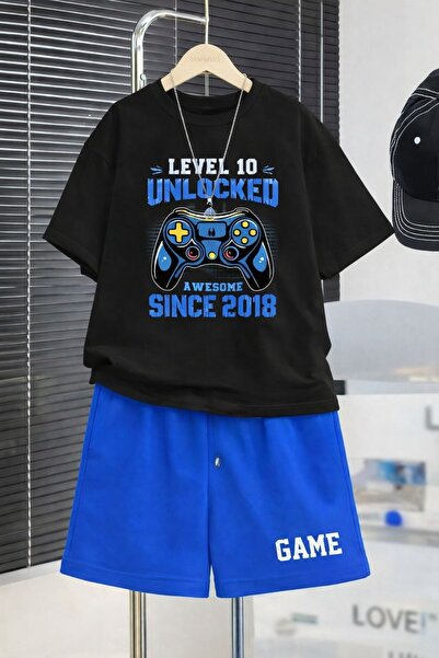 daxia sportswear & company Boys' Level10 Unlocked Printed Shorts Set (New Pro...