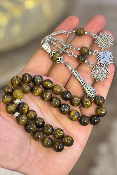 NAMAT Orignal Tiger eye 10mm 33 count rosary prayerbead for dhikr