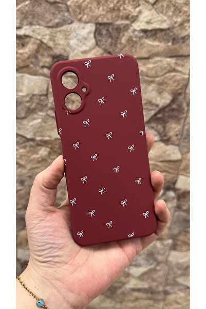 Vip Case Omix X5 Compatible White Bow Patterned Silicone Shock-Absorbing Clas...