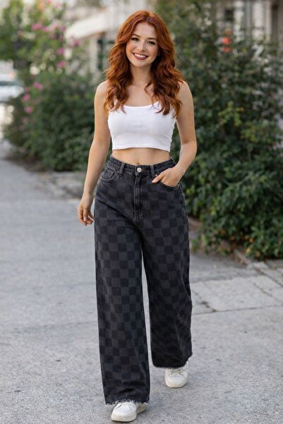 modaselda Kadın kot pantolon süper yüksekbel toparlayıcı