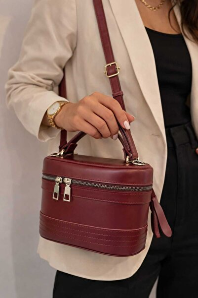 kikiriktekstil 10897 Women's Long Strap Box Model Faux Leather Bag