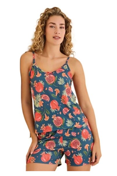 Mihra LİKRALI SÜPREM ŞORTLU PİJAMA TAKIM S/2XL