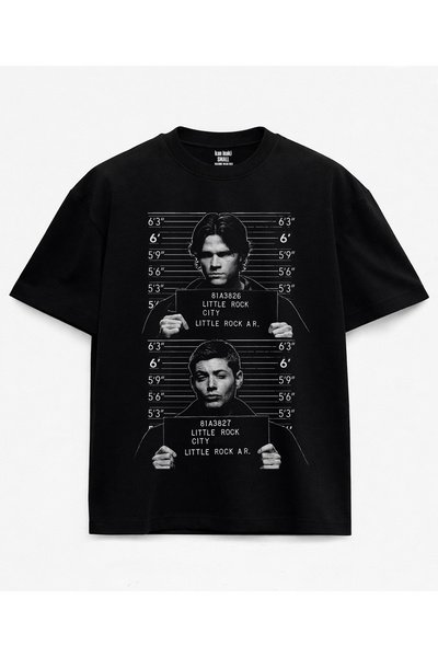kun inaki Supernatural Dean Winchester Sam Winchester Baskılı Siyah Unisex T-...