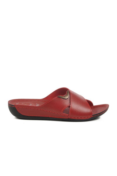 Aspor Red Anatomical Women's Flat Slippers