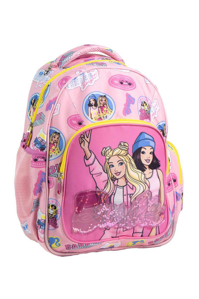 Barbie Rucsac școlar, 2 compartimente 42x32x15 cm roz