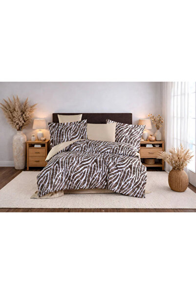 ZEMİRA HOME Double Poplin Nev Tamara Coffee