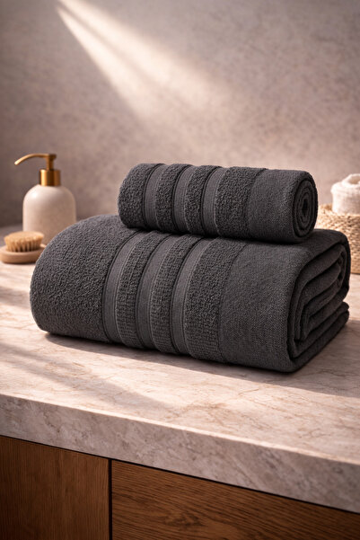 INTER Z Set prosoape Ayla 2 piese 70x140 Prosop de baie 50x85 Prosop de mână ...