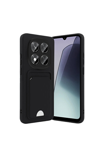 eco port سيليكون مع بطاقة عمل كلفن لـ Redmi Note 15 Pro 5G - أسود