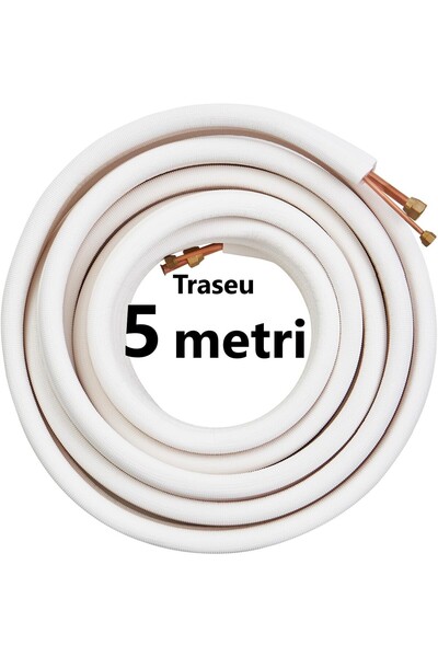 AdroPro Kit 5 metri Teava Cupru 1/4'', 3/8'' pentru instalare, montaj Aer con...