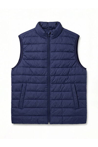 LC Waikiki سترة إنديجو ستاندرد ستايل للرجال ذات ياقة عالية قابلة للنفخ