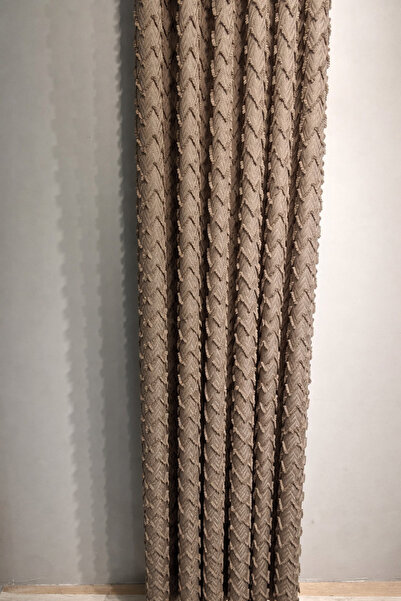 PerdeBurada ZigZag Ponpon Fon Tek Kanat Sık Pile Premium Kırışmaz Ütü İstemez