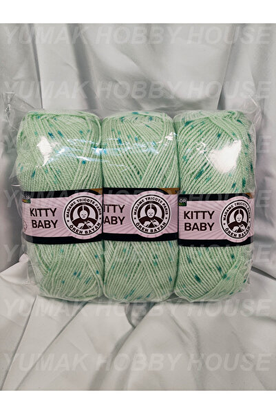 Ören Bayan KITTY BABY Benekli El Örgü İpi (3 Adet) 100gr. - Renk: 382