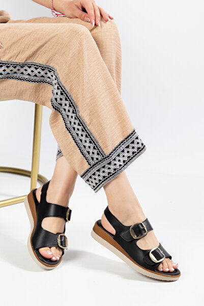 Daxtors D0763 Daily Orthopedic Double Straps Buckled Women's Sandals