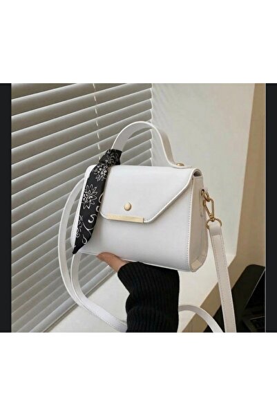 Madame Faux Leather Shoulder & Hand Bag with Scarf Detail