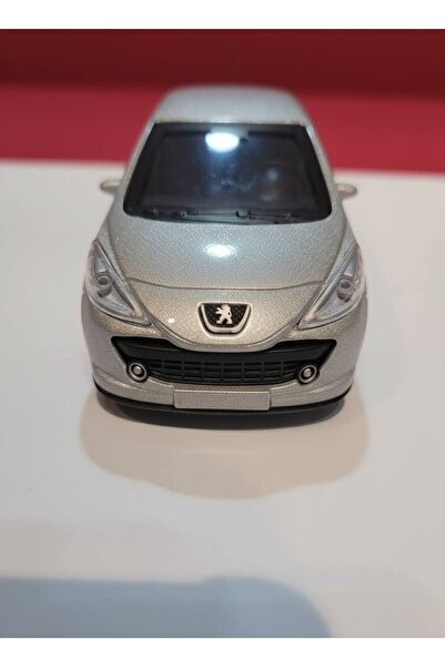 farddad Silver Peugeot 207 Pull and Drop Metal Toy Car 4 Door Model Car |   Gift