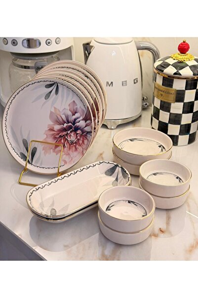 Onedekor 14 Parça Asya Charlotte Kahvaltı Takımı