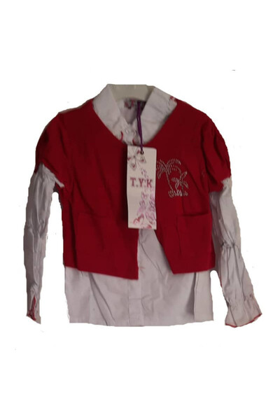 tYk Set de 4 piese S010R, culoare roșie,