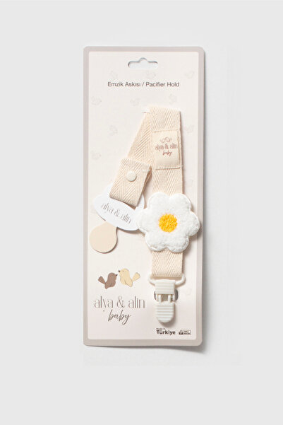 Alya&Alin Baby Emzik Askısı - Emzik Zinciri - Emzik Tutacağı Papatya Figürlü