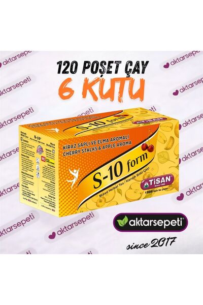 Tisan S10 Cherry Strappy Apple Flavored Tea |   Form Tea |   120 Tea Bags