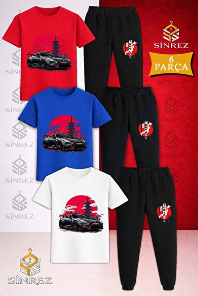 SİNREZ Set de trening pentru copii ARABA SYH TOKYA DAIRE ONUNDE, imprimat, 3 ...