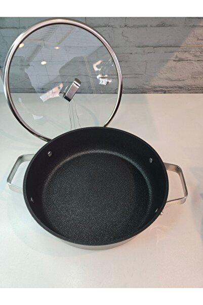ALANYA HOME DECOR Scratch Proof Non Stick Low Casserole Scratch-Resistant Non-Stick Basic Pot 26X7,5Cm 3,40Lt