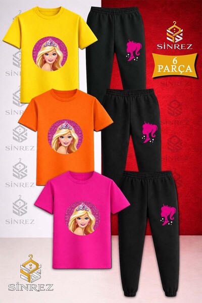SİNREZ Set de trening pentru copii PRINCESS BRB CIRCLE WITH CROWN ICNDE, impr...