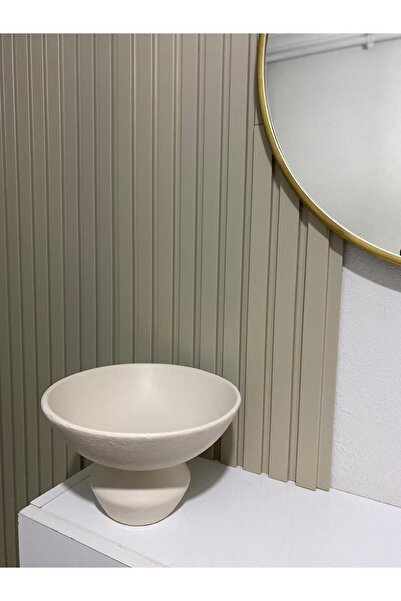 Tuge Home Lux Tabak Seramik Vazo – Kum Beji