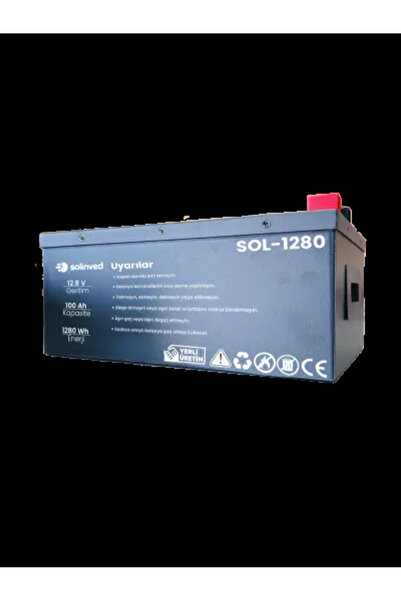 SOLİNVED 12.8 V 100Ah LiFePO4 Lityum Akü