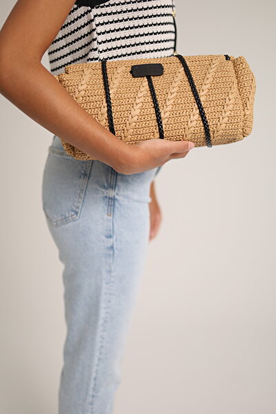 Chielle Ivy El Örgüsü Bağcıklı Clutch Çanta