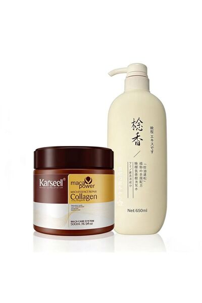 gen مجموعة شامبو وماسك للشعر | للتحكم في الزيوت، والتحكم في التجعد، وإصلاح عم...