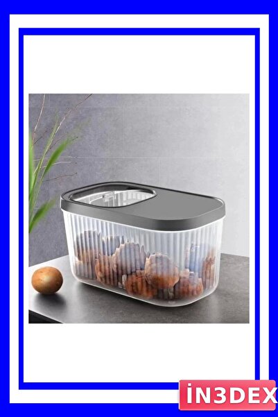 İN3DEX Multi-Purpose Storage Container with Lid, 7.5 Liter Capacity