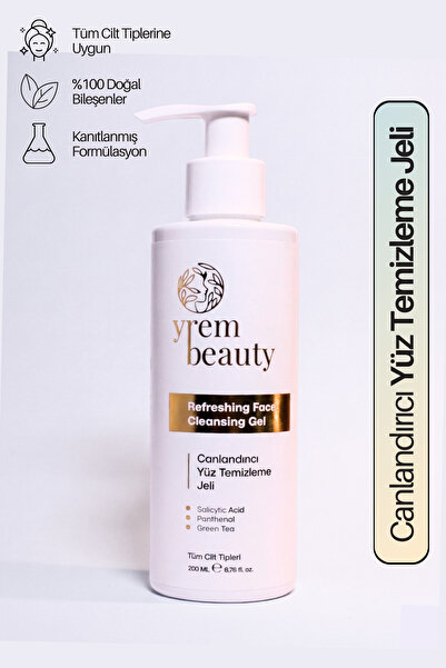 yrem beauty Canlandırıcı Yüz Temizleme Jeli 200 ml