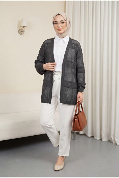 HİJABAYA Με σχέδιο δαντελωτή πλέξη Πλεκτά Ζακέτα